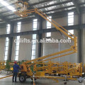 two persons hydraulic towable boom lift electric trailer spider lift for sale